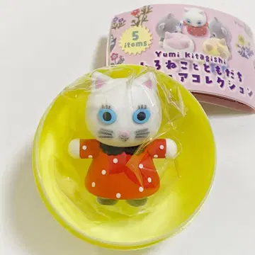 가챠*yumi kitagishi 하얀 고양이와 친구들 피규어 컬렉션