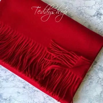 최고급 캐시미어 100% 대형 스톨 레드