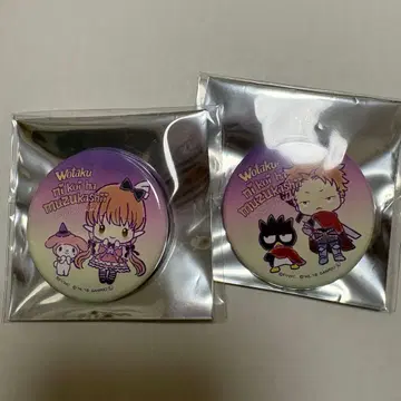 산리오 퓨로랜드 오타쿠에게 사랑은 어려워 콜라보 캔뱃지 세트