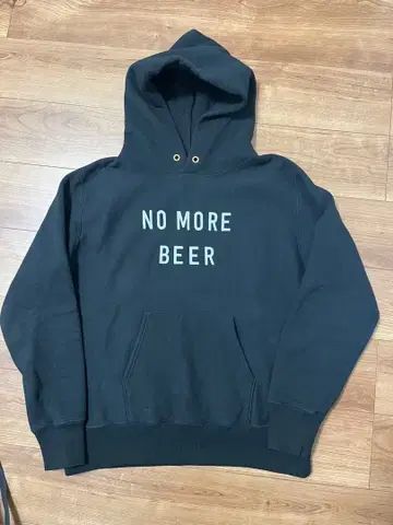 타코마후지 후드티 NO MORE BEER M 사이즈 블랙