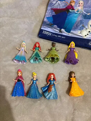 디즈니 프린세스 피규어 8체 세트