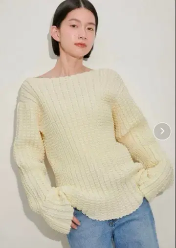 지속가능성 ] 요철 와플 풀오버