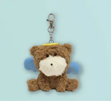 천사와 곰 봉제 인형 키링