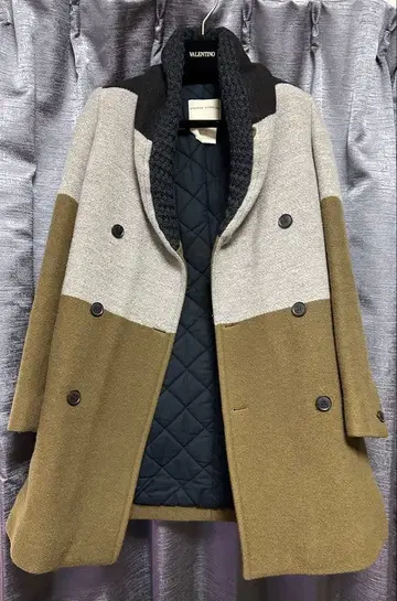 Stephan Schneider 바이컬러 더블 브레스트 코트