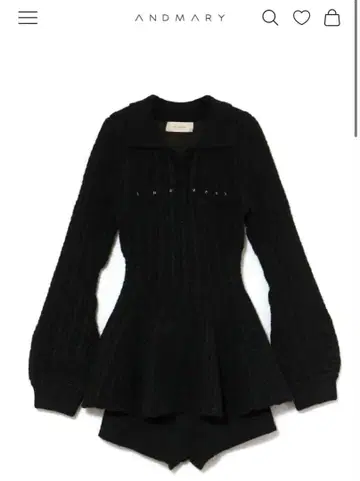 andmary Dada 케이블 세트 업 블랙