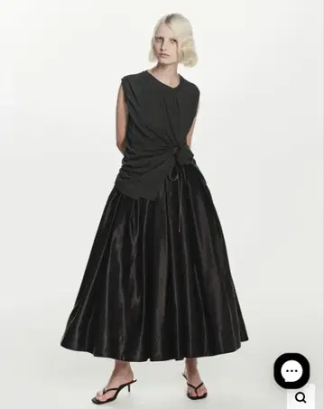 Bibiy ASHLEY 서스펜더 스커트 블랙 S 사이즈