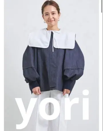 미사용 yori 벌룬 데님 블루종