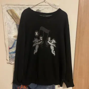 HUF Knit sweat 천사 악마 니트 L