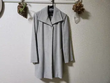 TRANS WORK 그레이 롱 코트 38 사이즈