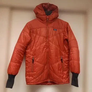 Patagonia 후드 부착 오렌지 자켓