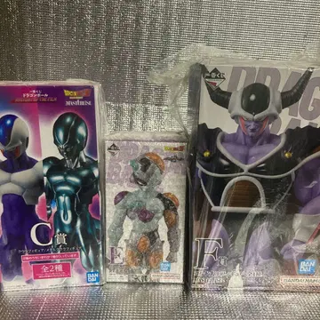 미개봉 새상품 제일복권 드래곤볼 콜드 대왕 메카 프리저 쿠우라 3종 세트