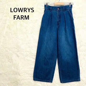 로리즈팜 스트레이트 치노 팬츠 하이웨스트 루즈핏 M 사이즈