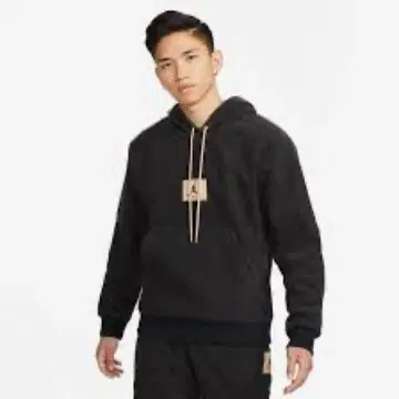 조던 블랙 플리스 후드티