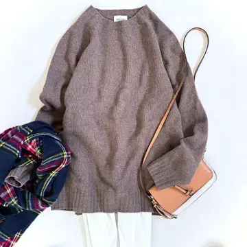 새상품급 모리스 앤 선즈 크루넥 니트 풀오버 영국제 모 100%