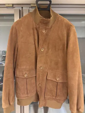 베이지 스웨이드 캐주얼 자켓