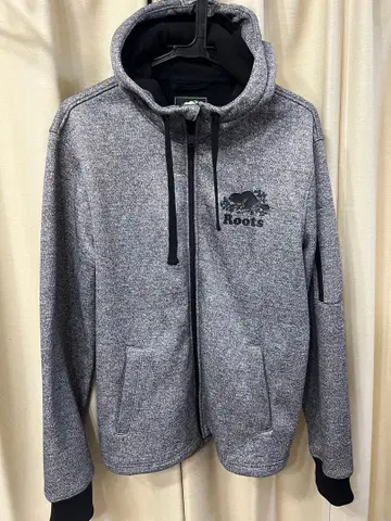[ 미사용 ] Roots 후드티 M 그레이