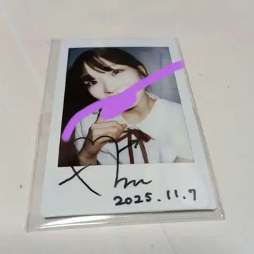 나카모리 미코토 친필 사인 폴라로이드