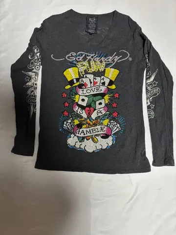 에드하디 ed hardy 남성용 롱 T