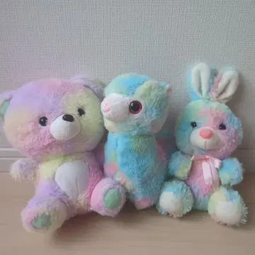 꿈빛 알파카짱 그라데이션 곰 토끼 봉제 인형 모음