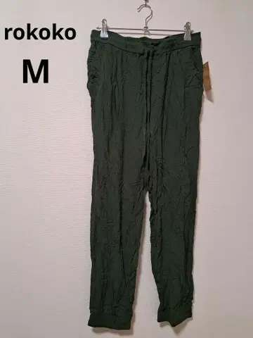 로코코 올리브 그린 캐주얼 팬츠 M