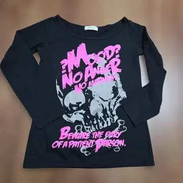 00s 스컬 그런지 T-shirt y2k 스컬 롱 T