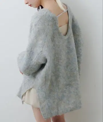 [ 전후 2WAY ] 멜란지 V넥 니트 풀오버