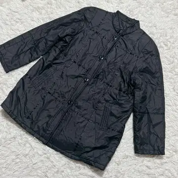 [ c6788 ] 점퍼 블랙 긴팔 실크 100%