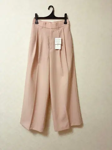 미라 오웬 드라이 터치 2턱 와이드 팬츠 핑크