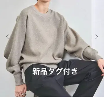 UNITED ARROWS 라메 크루넥 맨투맨 니트