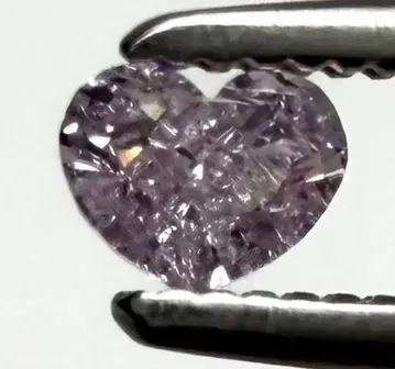 보석 루스 천연 핑크 다이아몬드 하트 쉐입