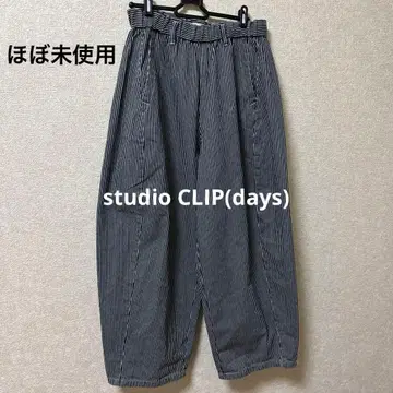거의 미사용! studio CLIP(days) 럭비공 팬츠 M 사이즈