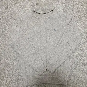 Lacoste 그레이 터틀넥 니트 스웨터