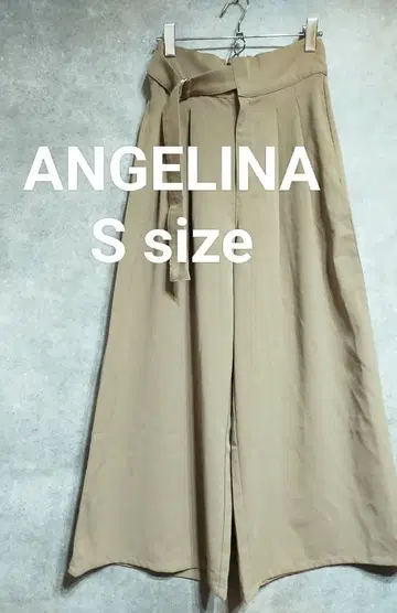 ANGELINA 앙제 와이드 팬츠 넉넉한 S 사이즈 새상품급 모카