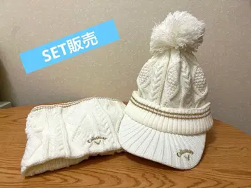 캘러웨이 니트 모자 넥워머