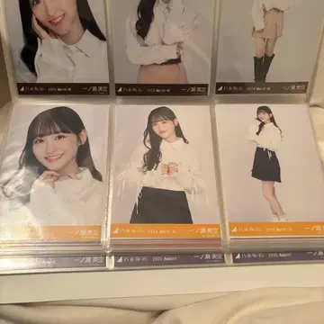 노기자카46 이치노세 미쿠 브로마이드 컴프 화이트 셔츠