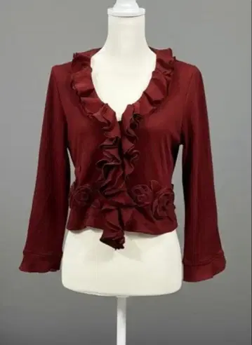 Bel Paci  프릴과 꽃 모티브의 상의