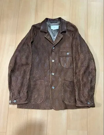 SUGARHILL / SLICED LEATHER COVERALLS