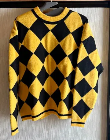 children of the discordance 다이아 무늬 니트