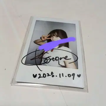 나카모리 코토네 친필 사인 폴라로이드 2