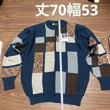 ComVieste 패치워크 니트 스웨터