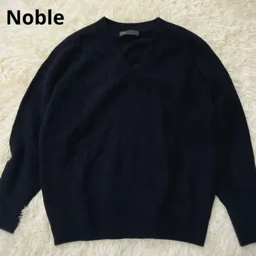 새상품급 노블 캐시미어 래글런 슬리브 V넥 니트 오버 사이즈