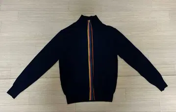 네이비 풀 집업 가디건