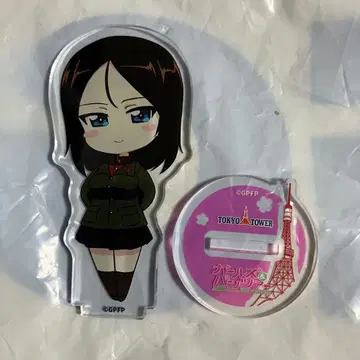 걸즈 앤 판처 도쿄 타워 아크릴 스탠드 논나