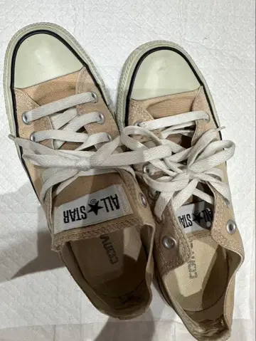 컨버스 올스타 컨버스 베이지 스니커즈