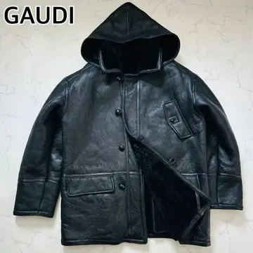 [ 새상품급 XL 사이즈 ] 가우디 리얼 무스탕 코트 램 가죽 2way