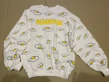 PUNYUS 계란 프라이 패턴 트레이닝복 L 사이즈