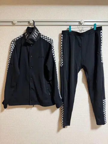VANS x DELUXE 블랙 저지 세트 체커