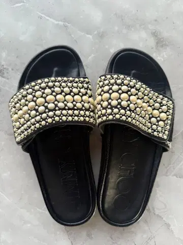 지미추 샌들 컴포트 샌들 슬리퍼 샌들