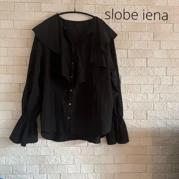 slobe iena 코튼 실크 러셀 블라우스