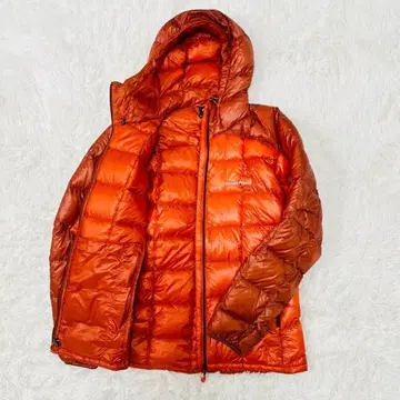 몽벨 스페리오 다운 후드티 오렌지 M 완판템 단종 컬러 스태프 백 없음